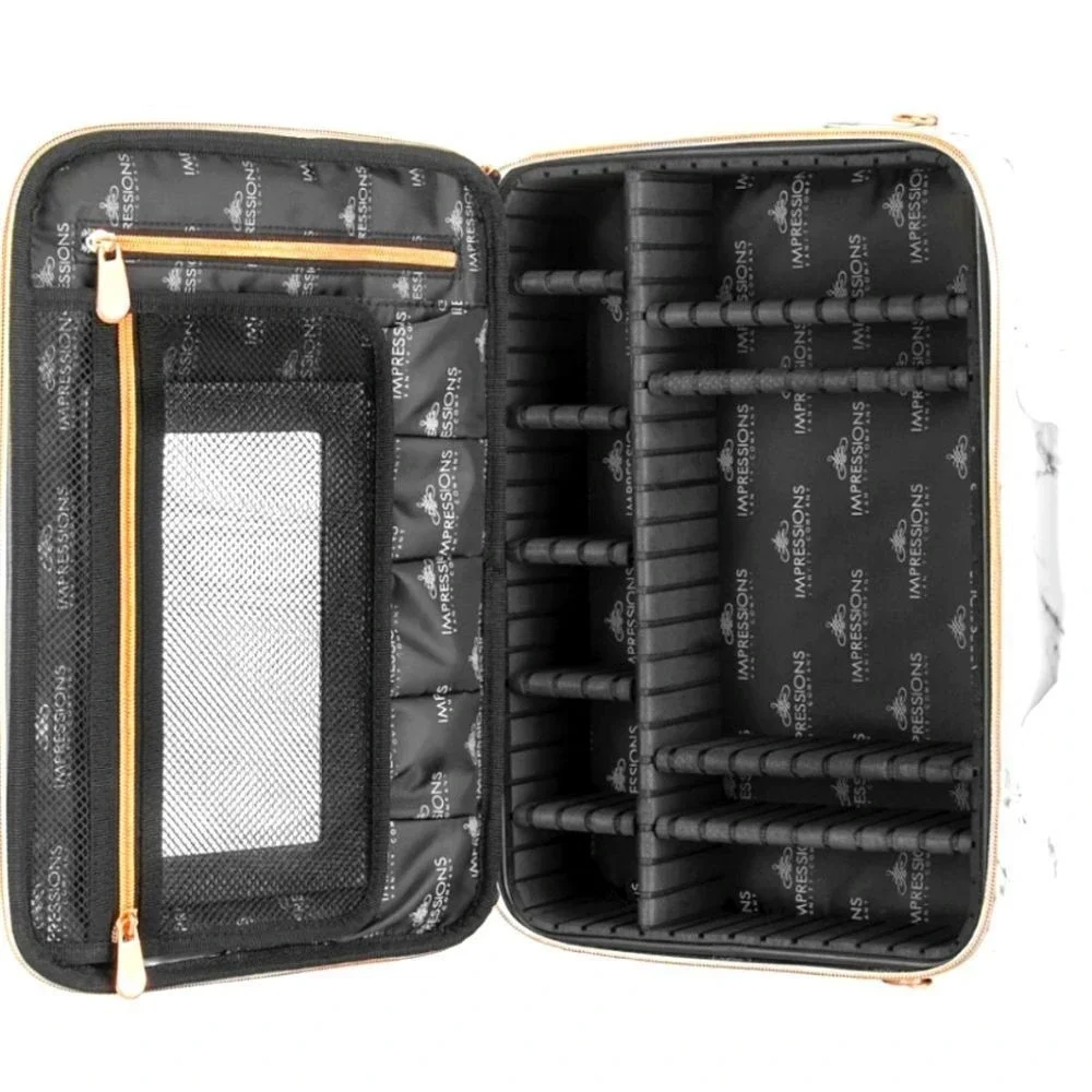 Impressions‎ C'Est La Vie Cosmetic Carry Case w/Adjustable Dividers